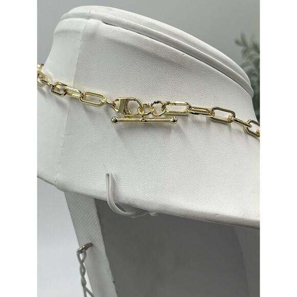 Loren Stewart X Curateur Double Wrap Chain Toggle Bracelet Choker Necklace New - Picture 3 of 10